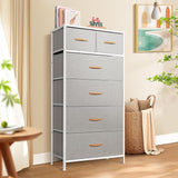 Tall Dresser for Bedroom, Vertical Storage Organizer Tower with 7 Drawers