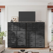 Tall Dresser for Bedroom with 16 Drawer, Fabric Bedroom Dressers & Chests of Drawers