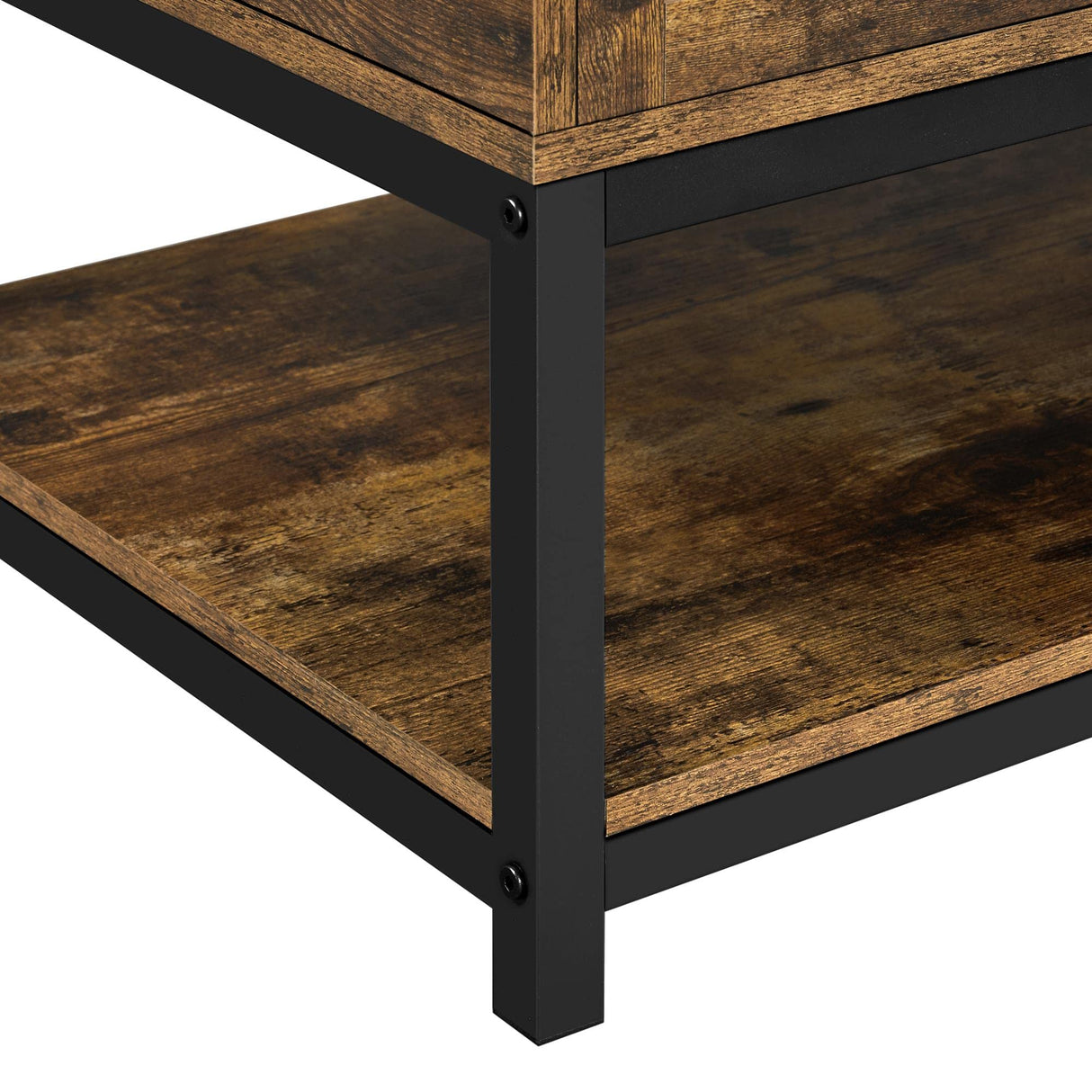 Coffee Table, 40in Lift Top Coffee Table, Rustic Industrial Lift Up Center Table