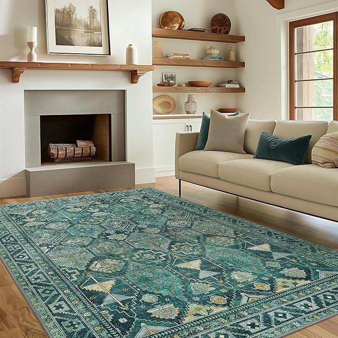 Ultra-Thin Foldable Low Pile Machine Washable Rug