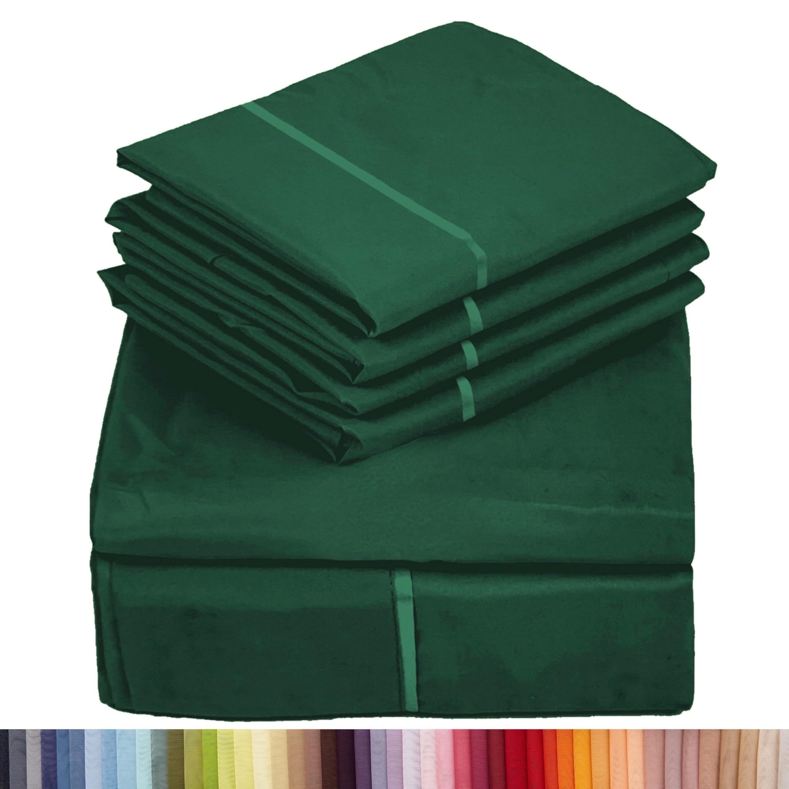 6 PC Rayon Bed Sheets Set, Vegan Sheets with Cooling Effect, Organic Sheets