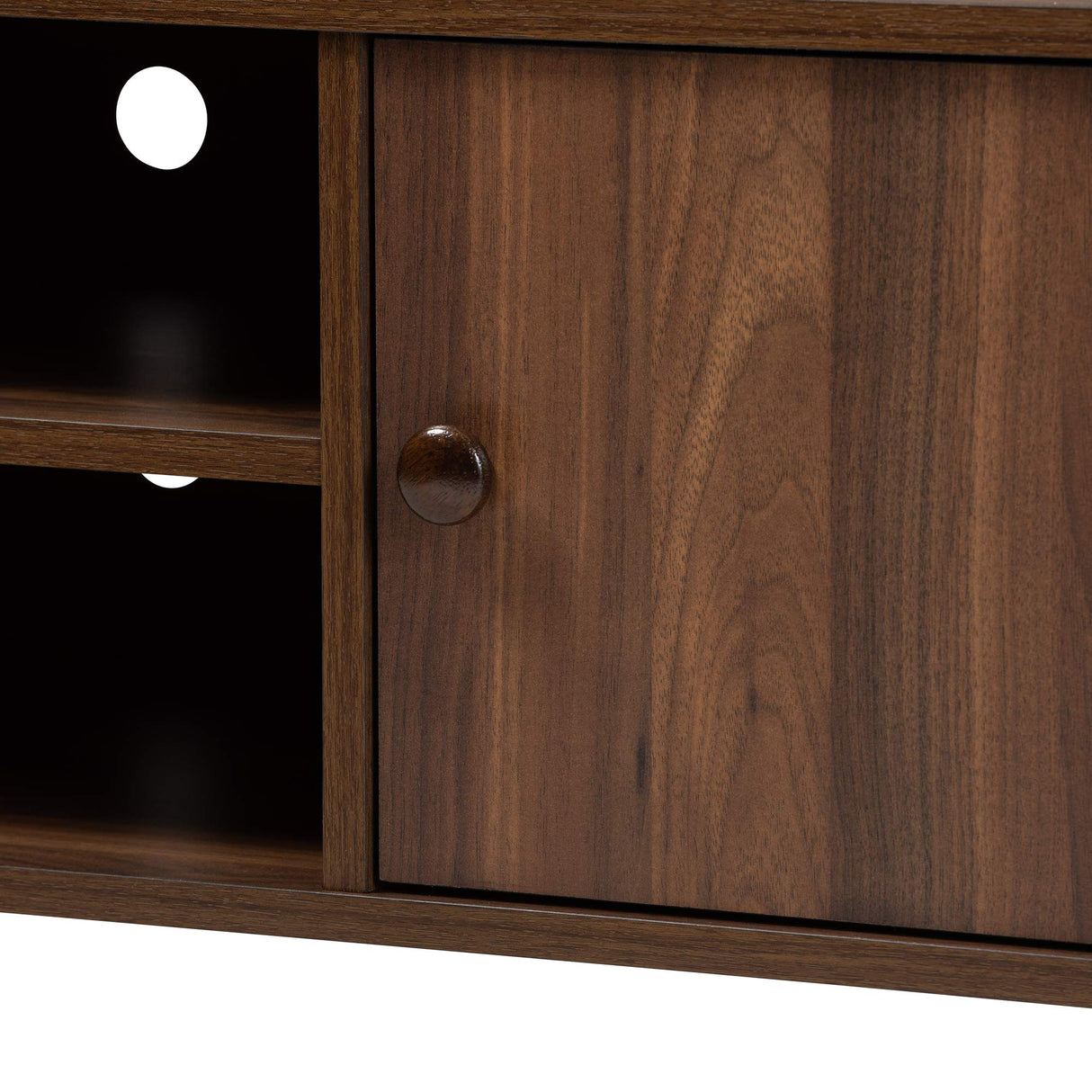 Baxton Studio TV Stands, One Size, Walnut