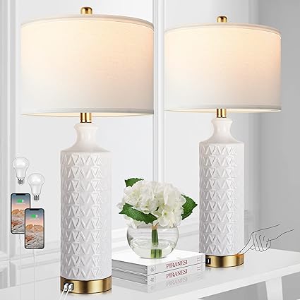 Set of 2 Touch Control Table Lamps