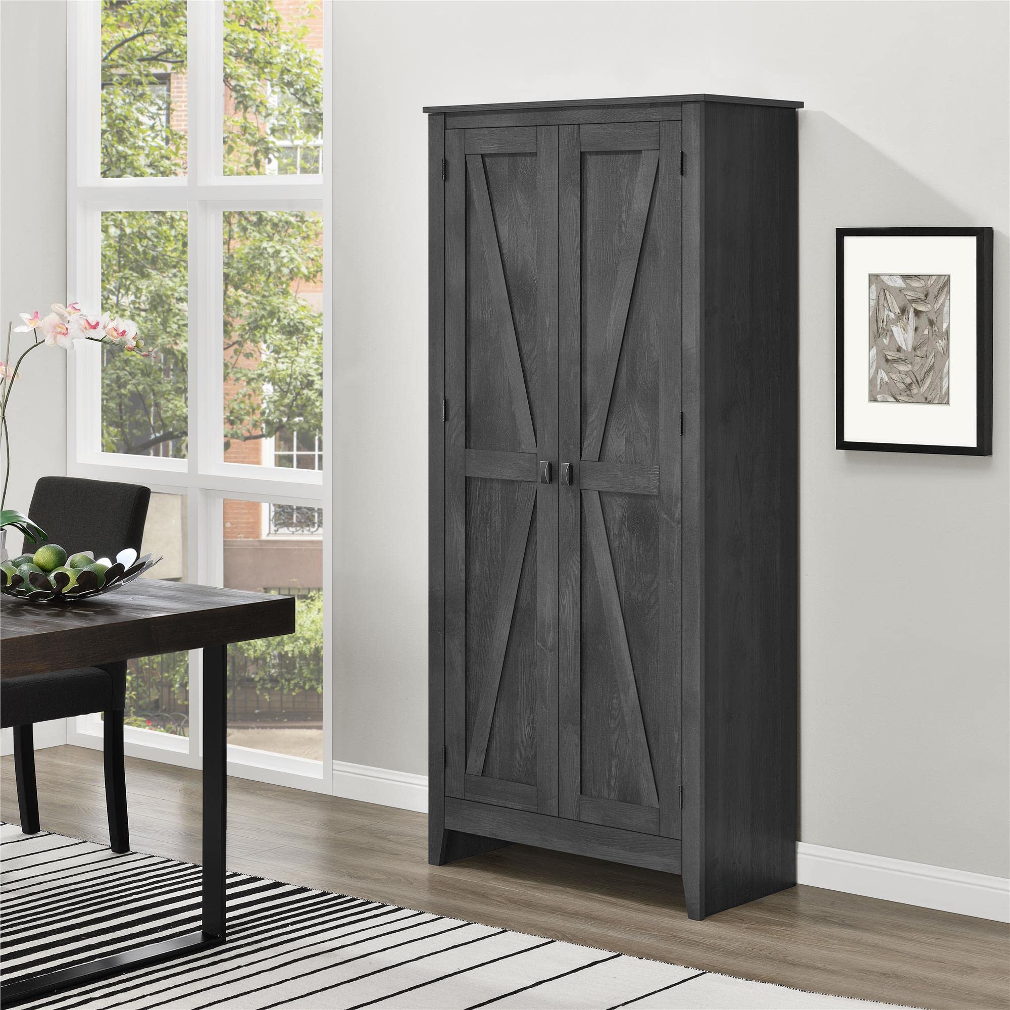 Evolution Farmington 31.5" Wide Storage Cabinet - Rustic Gray