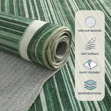 Green Rugs for Living Room,Modern 8 x 10 Area Rugs for Living Room,Soft Non-Slip Rugs