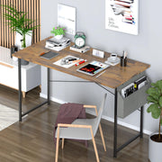 Small Space Writing Desk with Headphone Hooks, Modern Simple Design