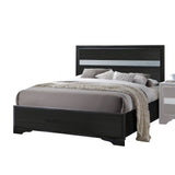 Naima Full Panel Bed in Black