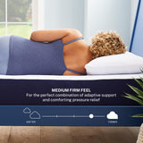 Marley 10 Inch Cooling Gel Memory Foam Mattress, Full Size, Bed in a Box, Medium Firm