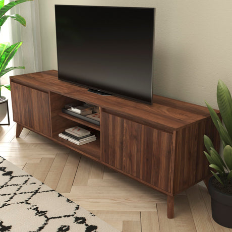 Engineered Wood TV Stand for 65"+ TVs, Media Console/TV Cabinet with Adjustable