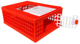 Poultry Carrier Crate (Pack of 1) 29" L x 22" W x 12" H for Chickens