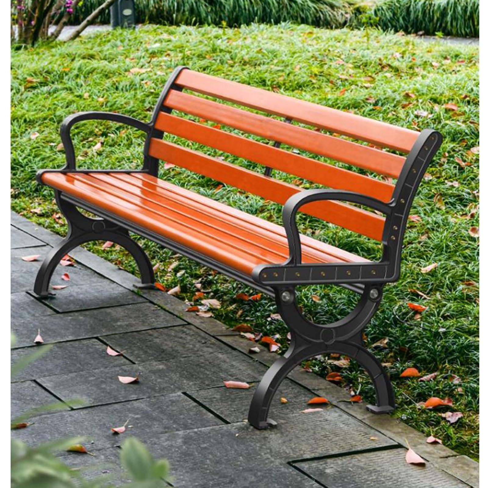 Garden Bench with Backrest
