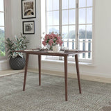 Hatfield Mid-Century Modern Dining Table - Dark Walnut Engineered Wood Kitchen Table