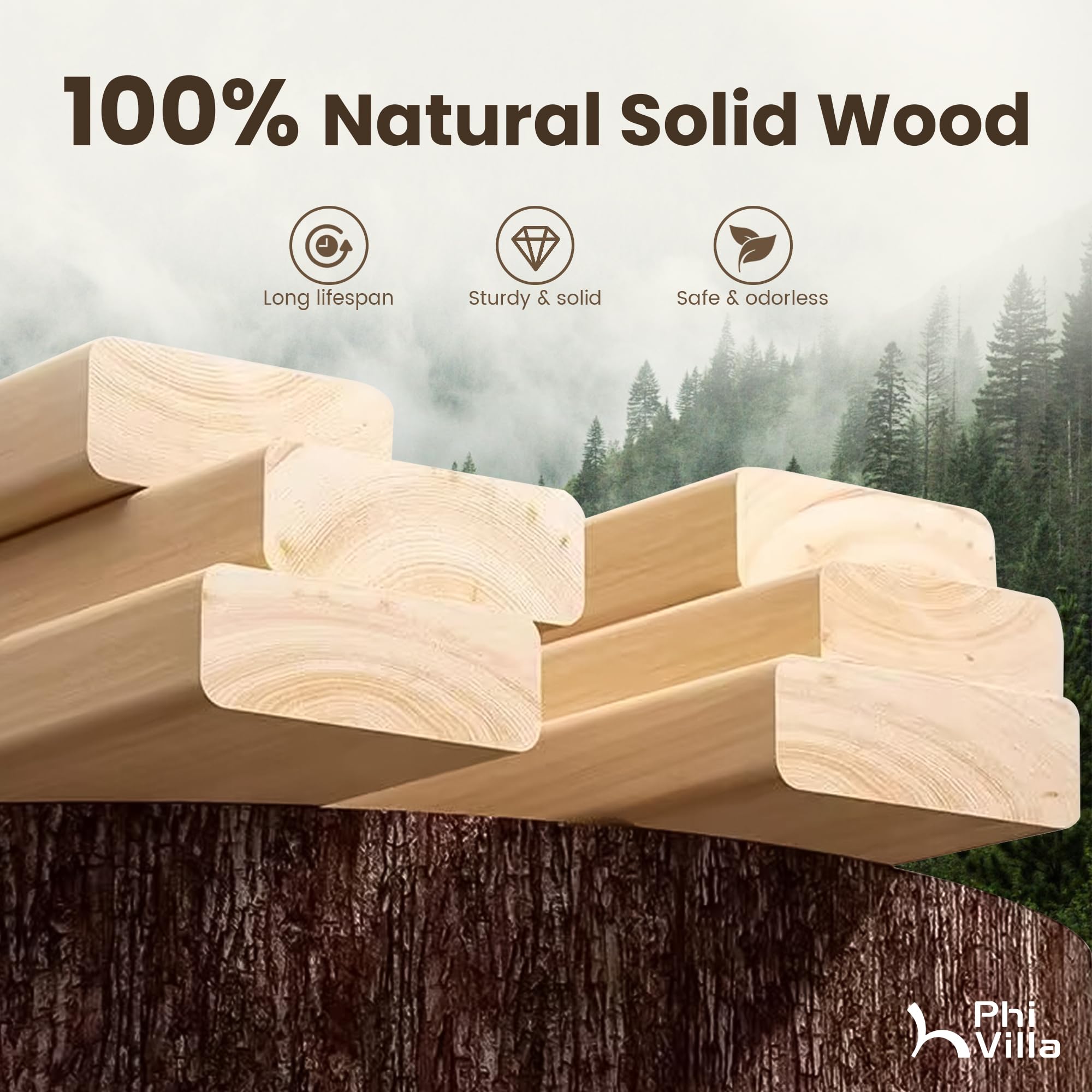 Counter Height Dining Set for 4 - Rustic Farmhouse Table with Bench