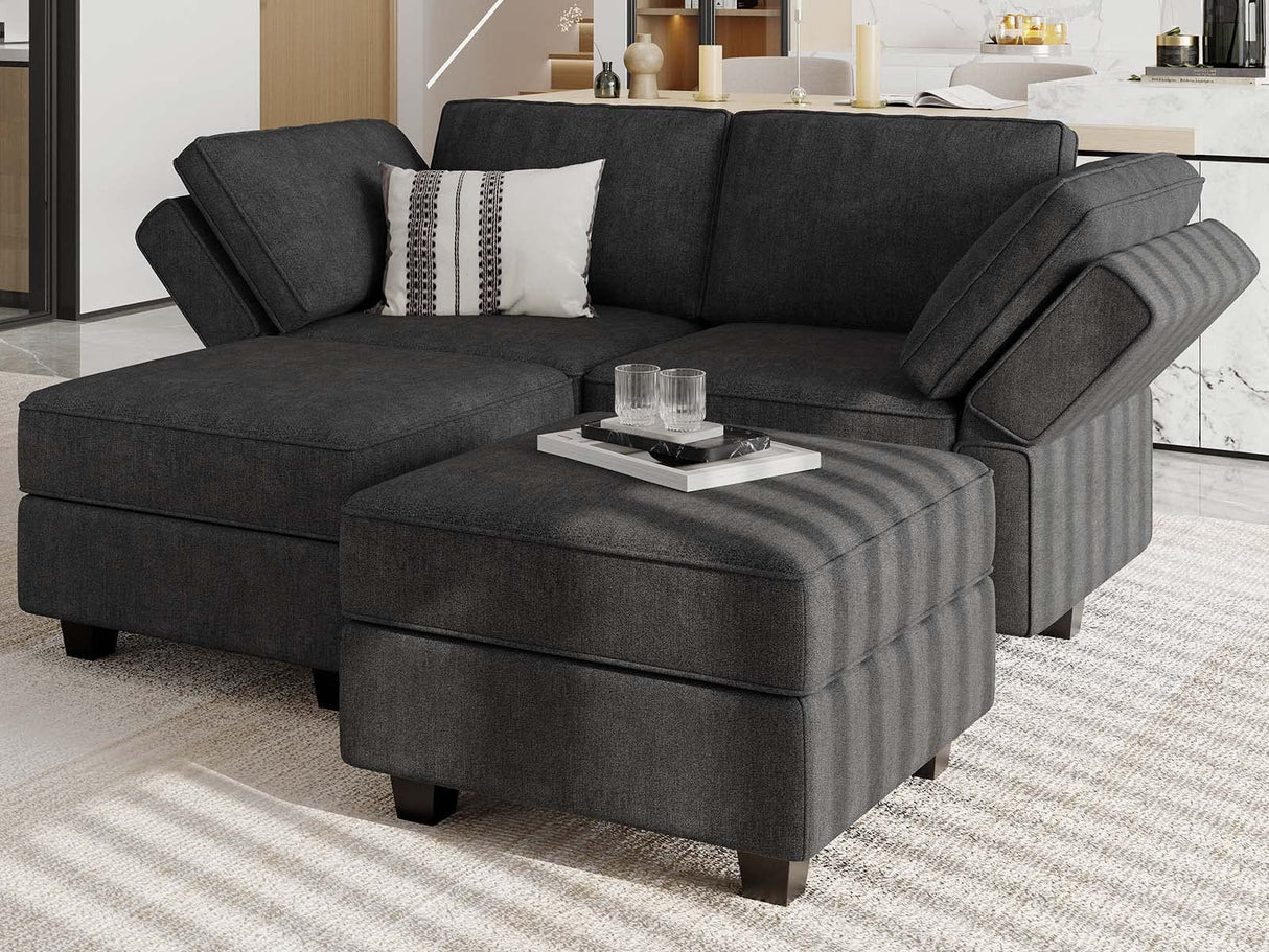 Modular Sofa Bed Sectional Sleeper Sofa Convertible Sectional Couch Bed Set Reversible