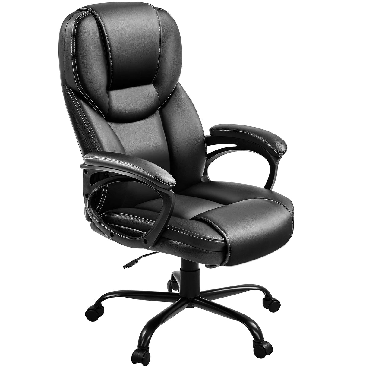 High Back Executive Chair Faux Leather Managerial Chair Big and Tall Task Chair Computer