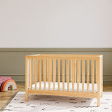 4-in-1 Convertible Crib (Natural) - Converts to Daybed, Toddler Bed, and Full-Size Bed,