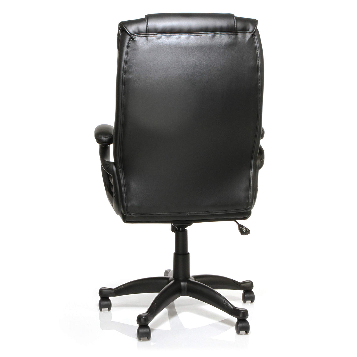 LLR59535 - Black Base High-back Leather Chair