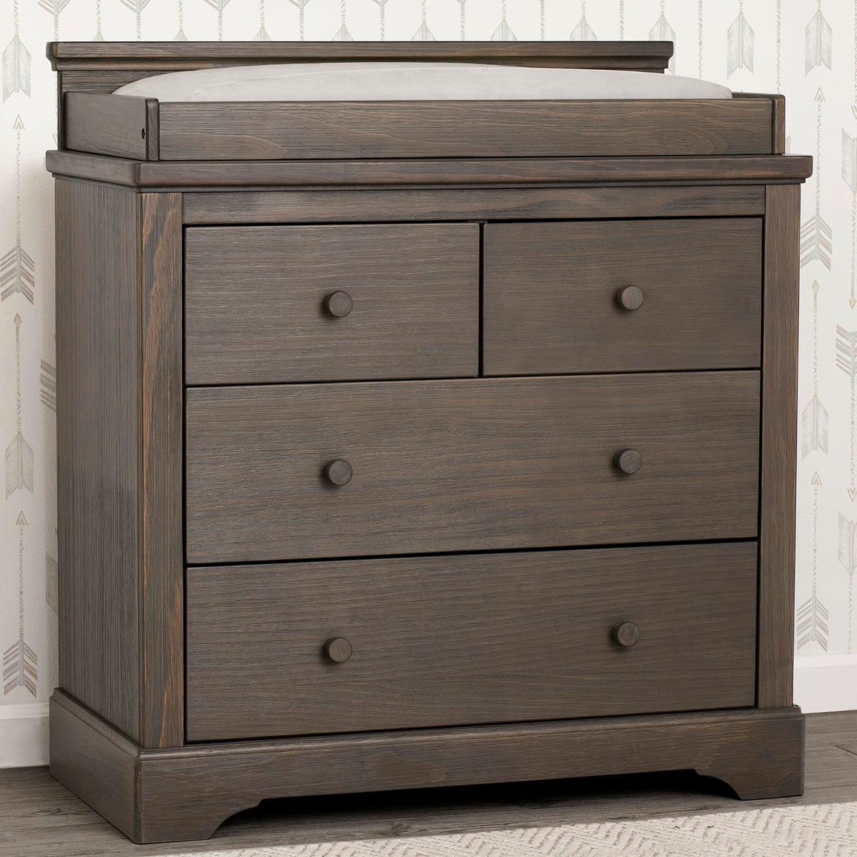 Kids Paloma 4 Drawer Dresser with Changing Top and Interlocking Drawers - Greenguard