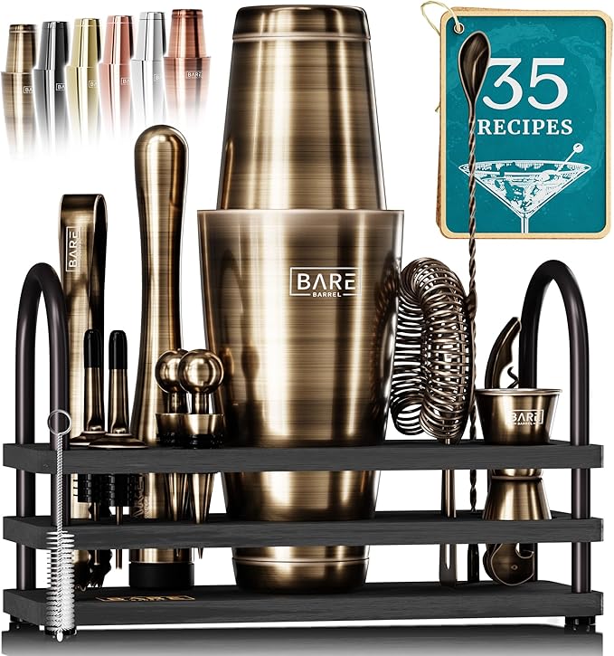 Mixology Bartender Kit Bar Set | 14-Piece Cocktail Shaker Set | Martini