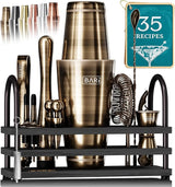 Mixology Bartender Kit Bar Set | 14-Piece Cocktail Shaker Set | Martini
