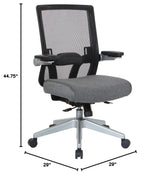 Seating 867 Series Adjustable Manager's Chair with Breathable Mesh Back