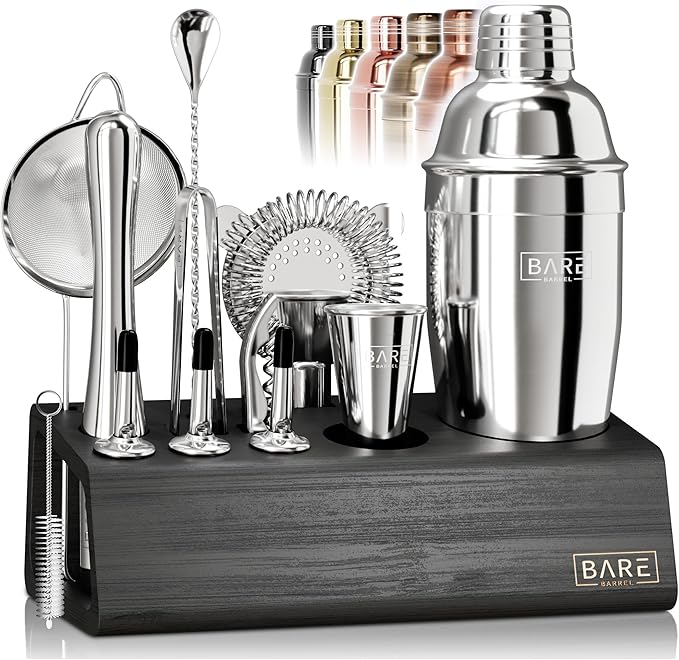 Mixology Bartender Kit Bar Set | 14-Piece Cocktail Shaker Set | Martini Barware Mixing