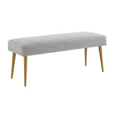 Upholstered Bench Ottoman Entryway Bench Stool with Padded Seat