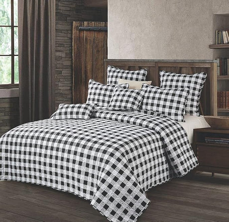 3 Piece Full/Queen Cabin Quilt Bedding Set - Lodge Life - Rustic Country Reversible