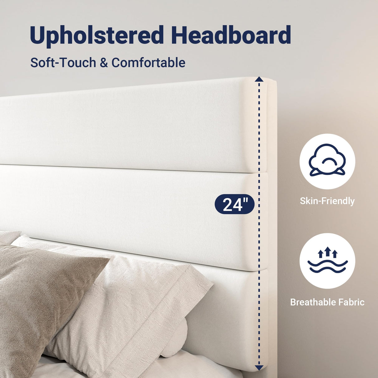 Full Size Platform Bed with 4 Storage Drawers