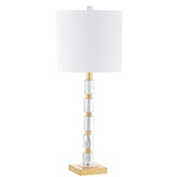 JYL5001A-SET2 Set of 2 Table Lamps Claire 28.5" Crystal LED Table Lamp