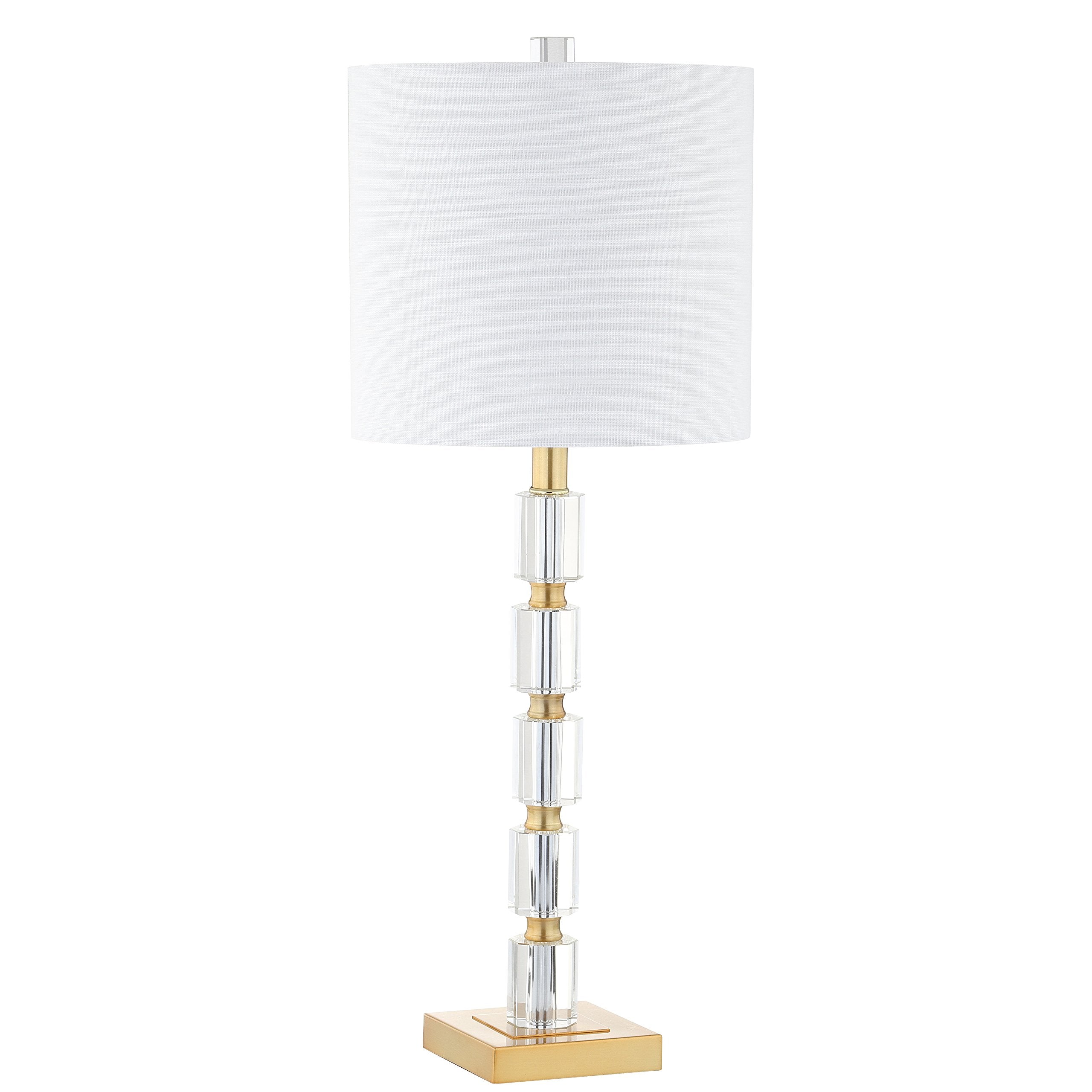 JYL5001A-SET2 Set of 2 Table Lamps Claire 28.5" Crystal LED Table Lamp