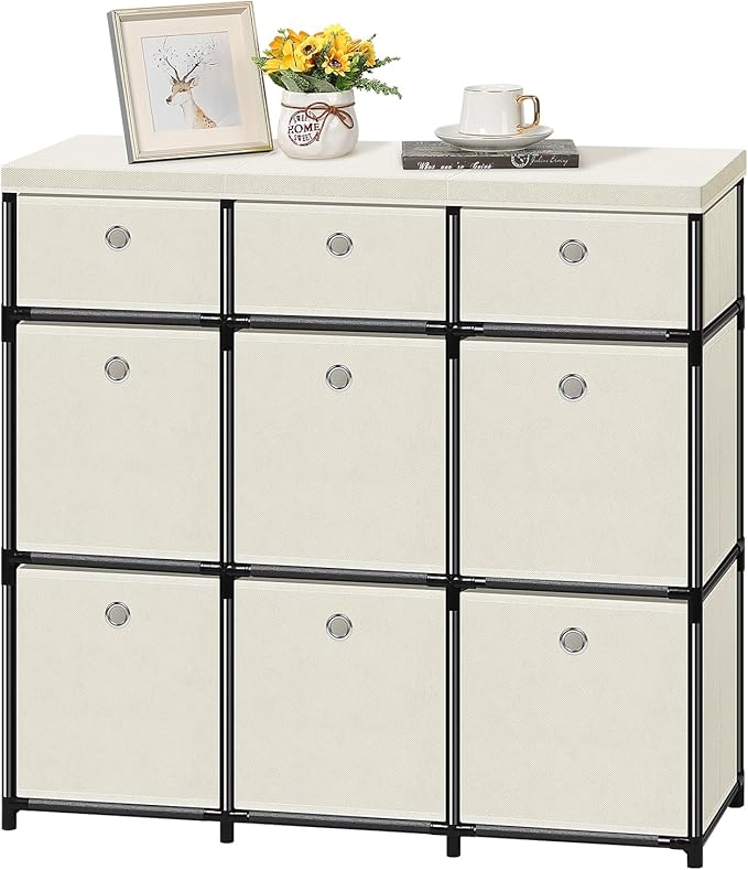 9 Cube Organizer and Storage, Fabric Storage Chest