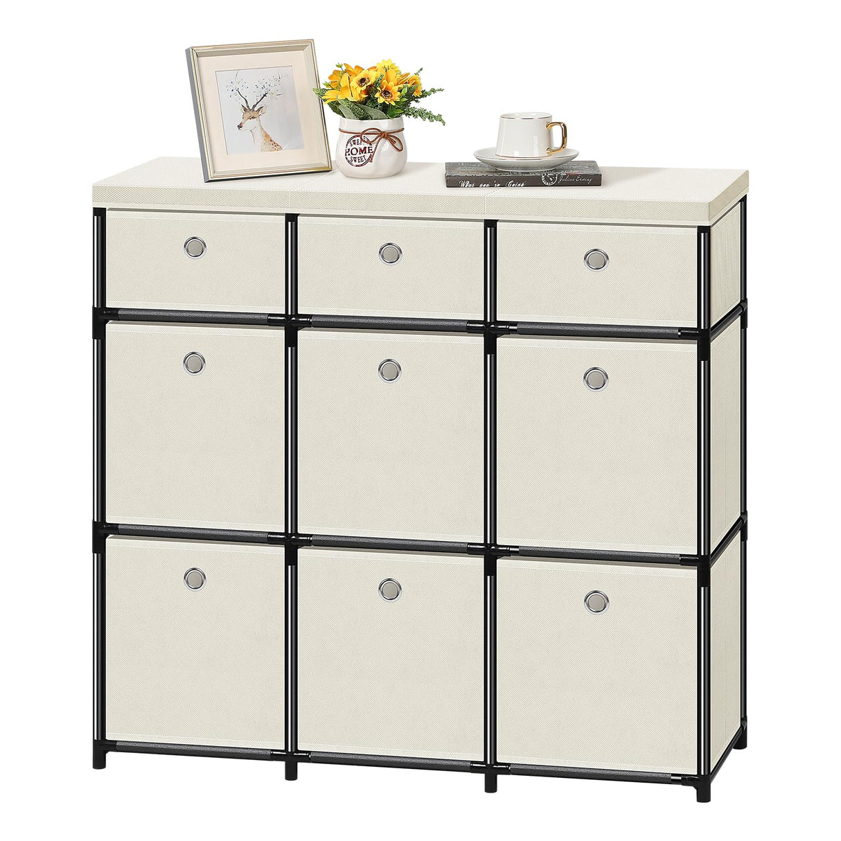 9 Cube Organizer and Storage, Fabric Storage Chest