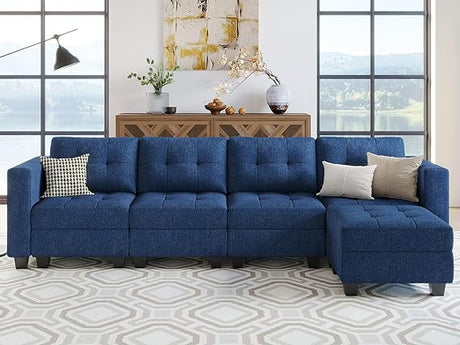 Sofa Set with Ottomans Oversized U Shaped Sofa Set with Storage Seat