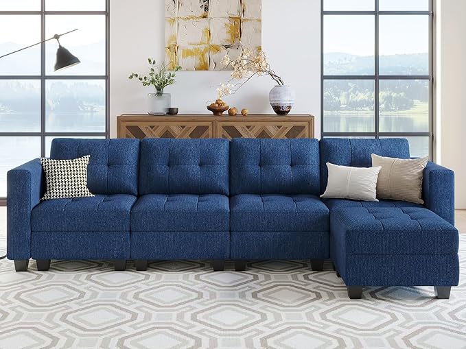 Reversible Storage Modular U-Shape Sectional Sofa Couch