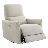 Power Recliner Chair Swivel Glider, FSC Certified Upholstered Living Room Reclining Sofa