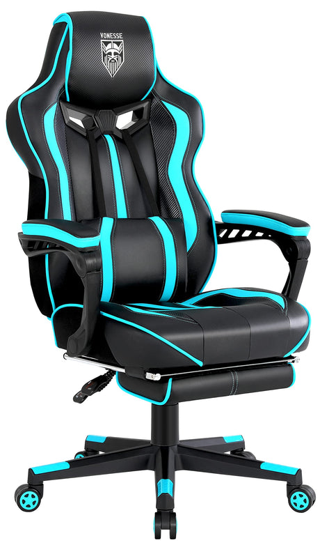 Gaming Chair for Adults Gaming Chairs with Footrest Reclining Computer Gaming Chair