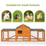 82” Extra Large Fashion Wooden Outdoor Rabbit Hutch Bunny Cage