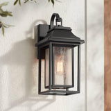 Cecile Modern Outdoor Wall Light Fixture Painted Bronze Aluminum Box Frame 17 3/4"