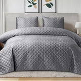 Velvet Queen Bedspread,3D Air Layer Coverlet Queen Size,Queen Quilt Bedding Set