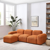 Modular Sectional Sofa, Convertible L Shaped Couch, 94.5" Minimalist Cloud Couches