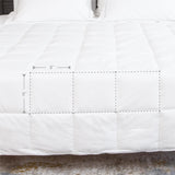 100% Cotton Shell King Duvet Insert, White Down Alternative Cotton Comforter,