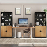 4-Piece Entertainment Center with Bookshelves for TVs up to 75"