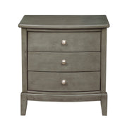 Baylor 3-Drawer Nightstand, Gray