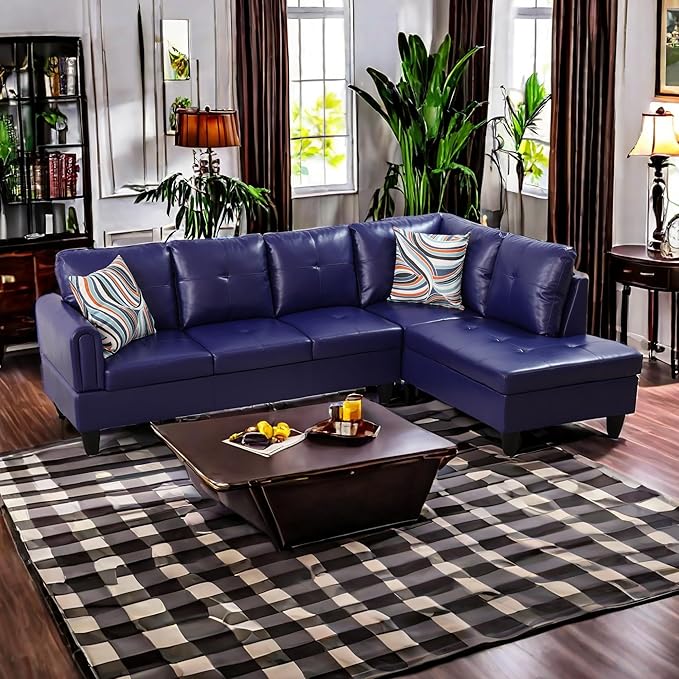 Sectional Couches for Living Room 2 Pieces Modern Sectional Sofa with Right Chaise