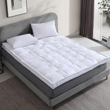 3 Inch White Down Mattress Topper - Queen Size White Feather