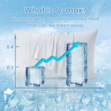 Cooling Pillowcases for Hot Sleepers, Q-Max 0.4 Queen Pillow Cases