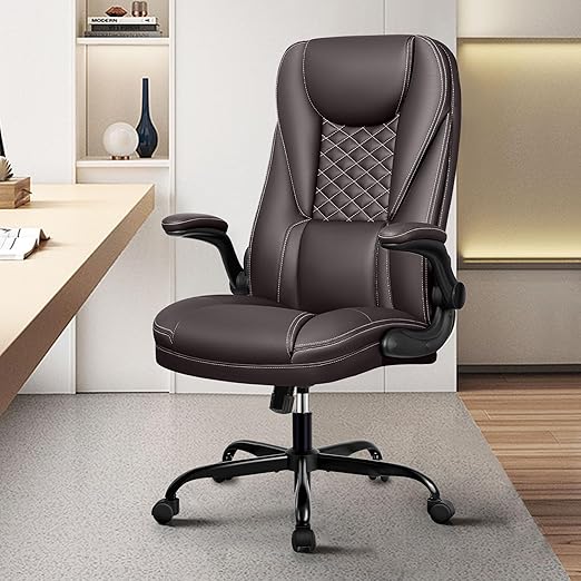 Office Chair, Big and Tall Office Chair Executive Office Chair Ergonomic Leather Chair