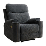 Classic Power Recliner Chair, Overstuffed Electric Recliners with Double Layer Backrest