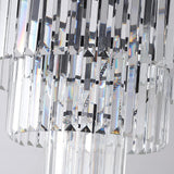 eauso Chandeliers for entryway small,Modern Elegant Round Ceiling Light Fixture Lighting Crystal Chandelier for Hotels Dining Room Living Room Bathroom Bedroom Dining Room/Chrome
